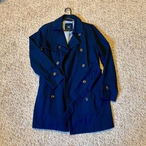 NWOT Navy GAP Trench Coat